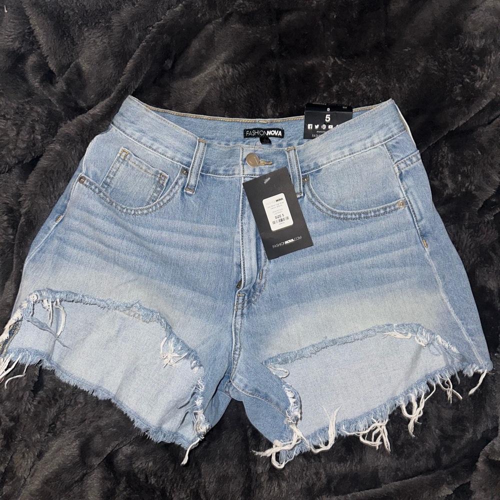 Women's Blue Denim Shorts